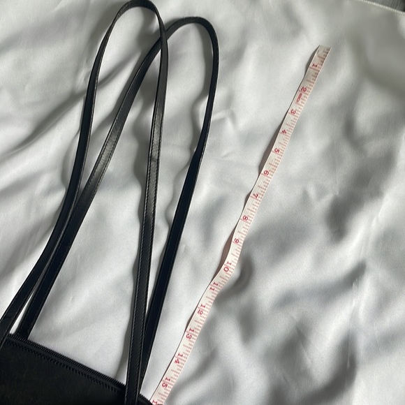 Saks Fifth Avenue Genuine Leather Black Structured Shoulder Bag - Picture 8 of 10